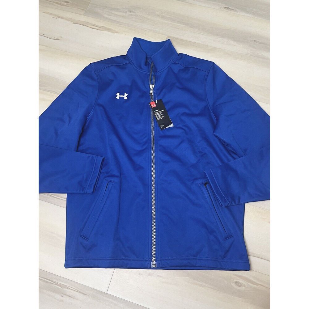 Under Armour UA‎ Coldgear Men's Size M Royal Full-Zip Ultimate Team Jacket Golf
